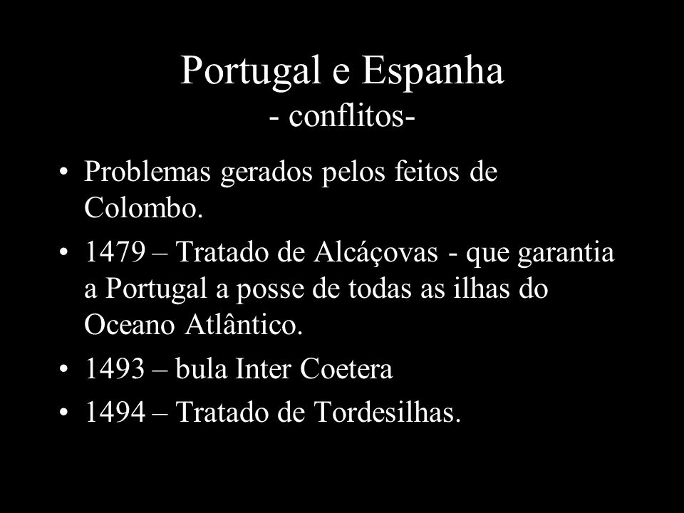 Portugal e Espanha - conflitos-