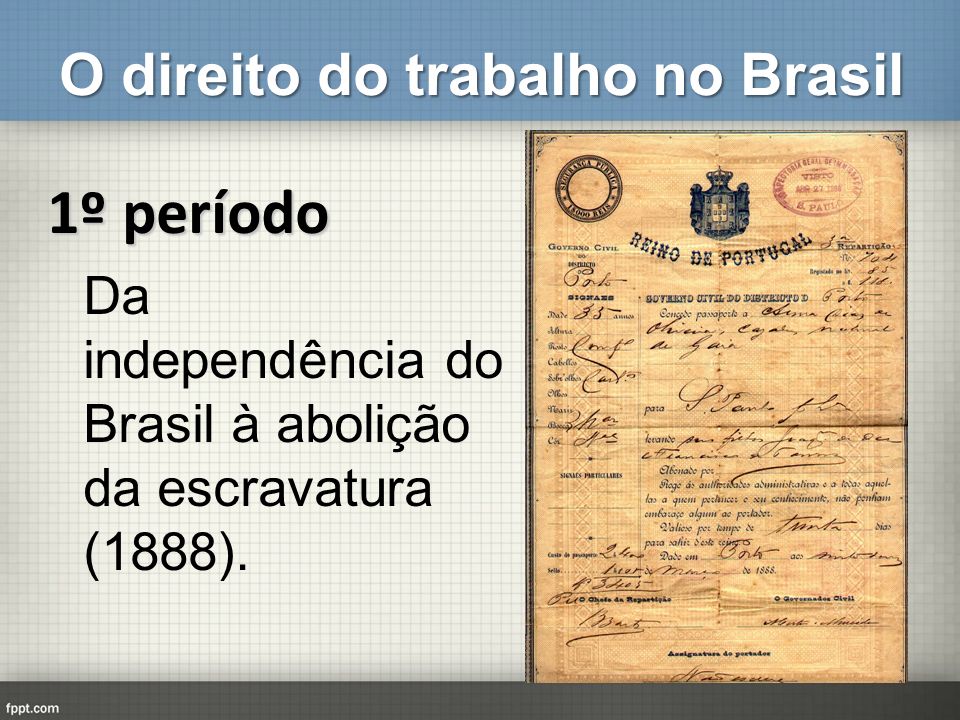 O direito do trabalho no Brasil