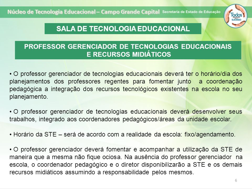 SALA DE TECNOLOGIA EDUCACIONAL