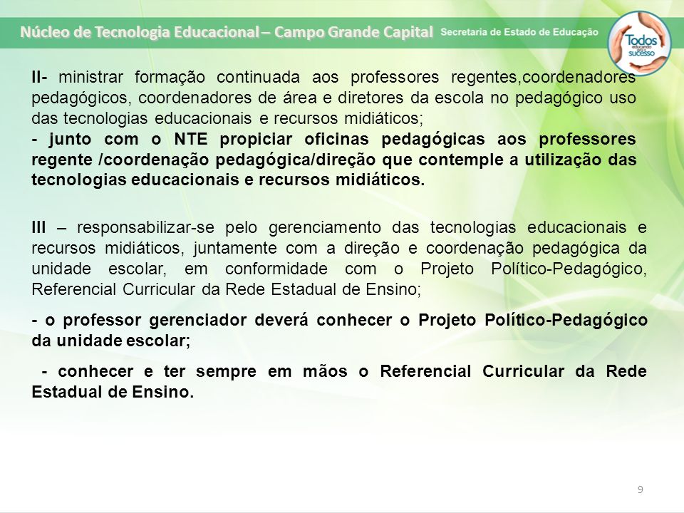 Núcleo de Tecnologia Educacional – Campo Grande Capital