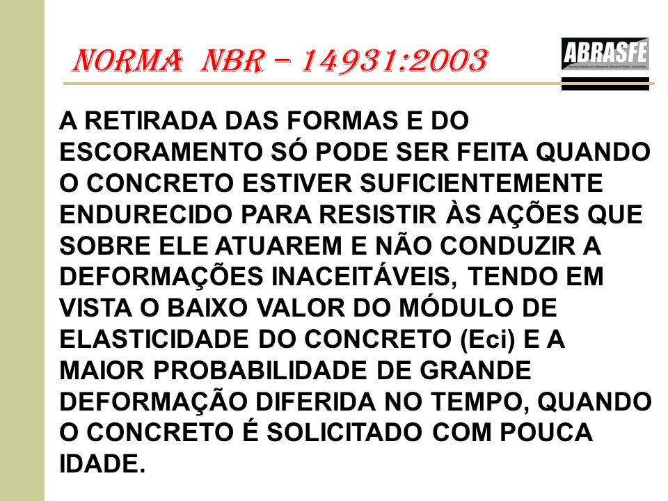nOrma nbr – 14931:2003