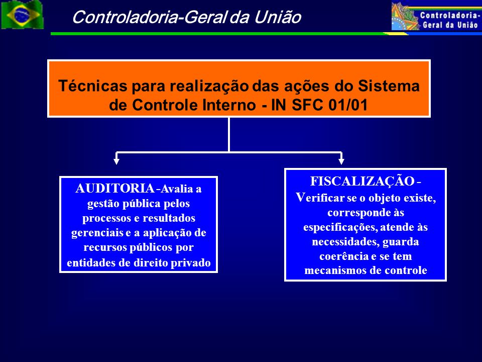 Técnicas para realização das ações do Sistema de Controle Interno - IN SFC 01/01