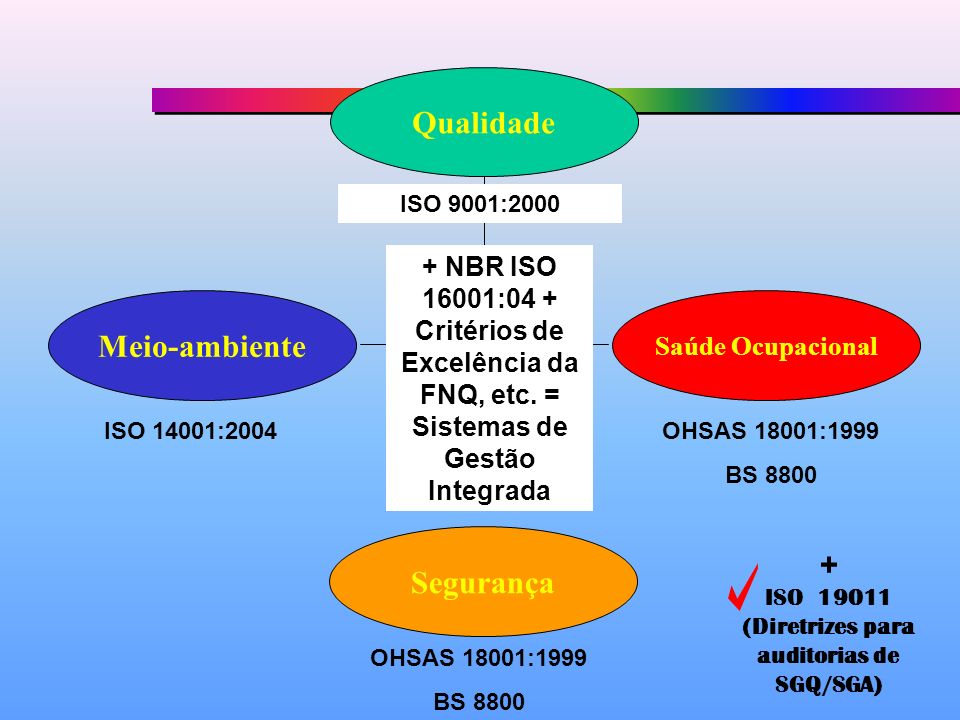 ISO (Diretrizes para auditorias de SGQ/SGA)