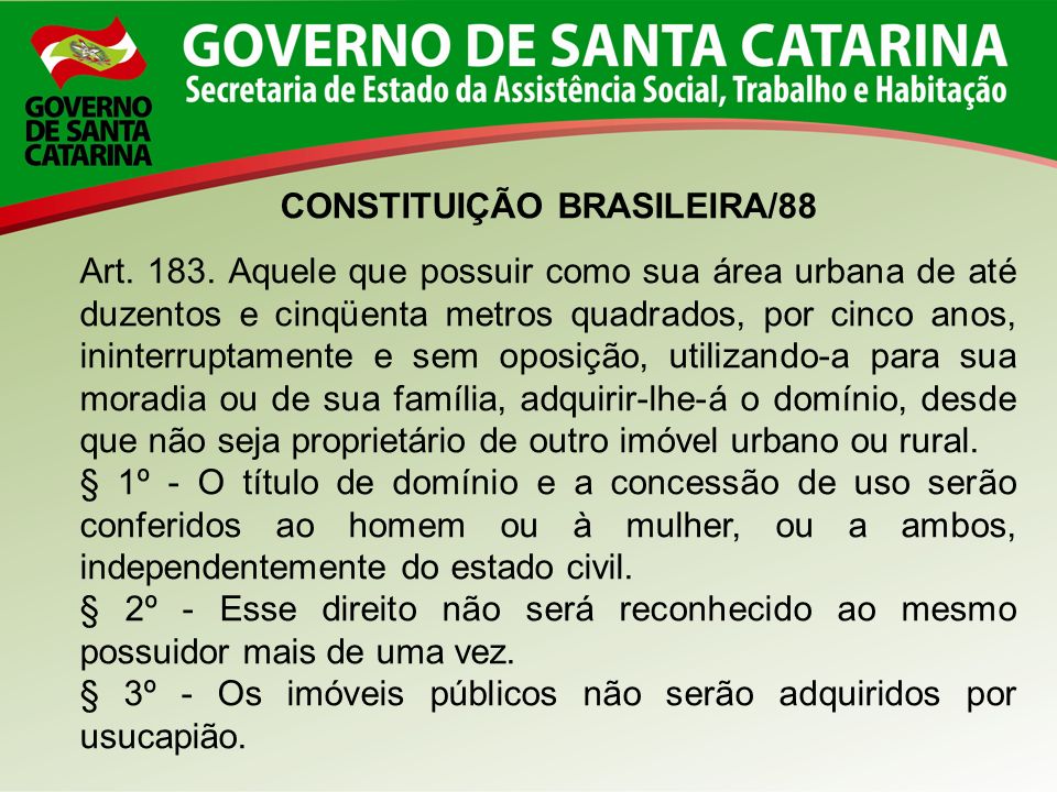 CONSTITUIÇÃO BRASILEIRA/88