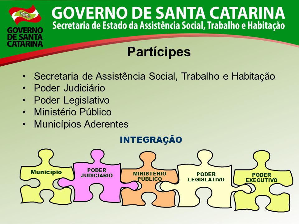 Partícipes Secretaria de Assistência Social, Trabalho e Habitação