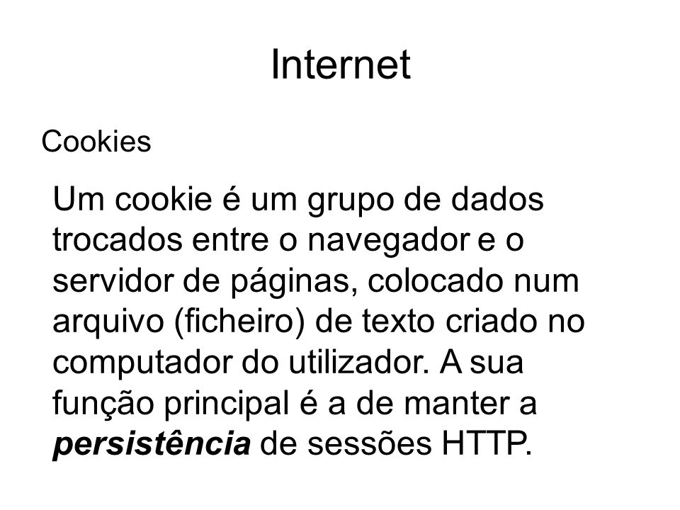 Internet Cookies.