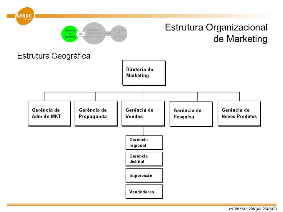 Estrutura Organizacional de Marketing