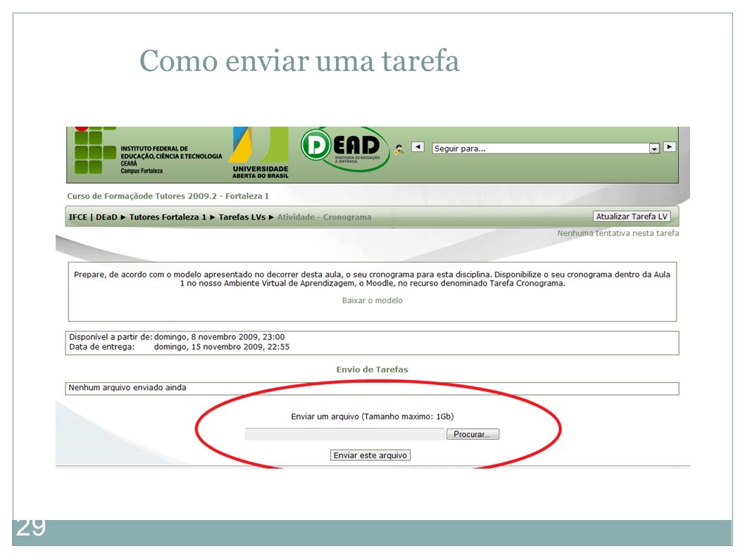 Avmc tarefa semana 5 e 6 Tarefa das Semanas 5 e 6 criando um curso no  ambiente virtual de aprendizagem moodle final jvt