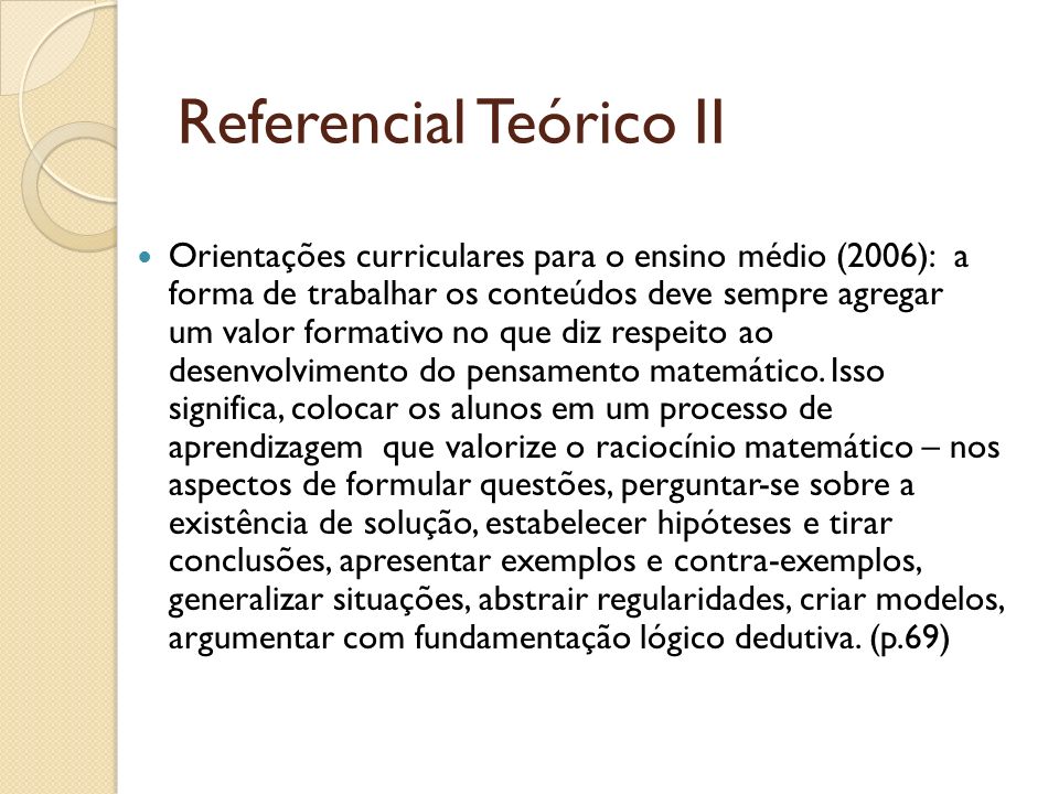 Referencial Teórico II