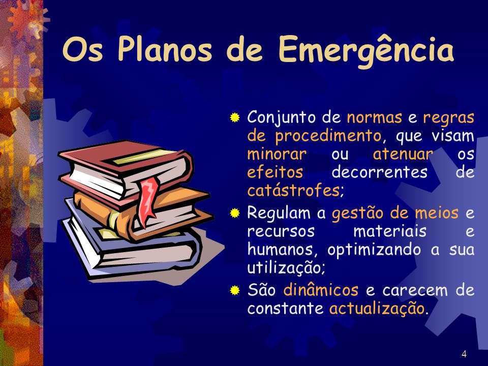Os Planos de Emergência