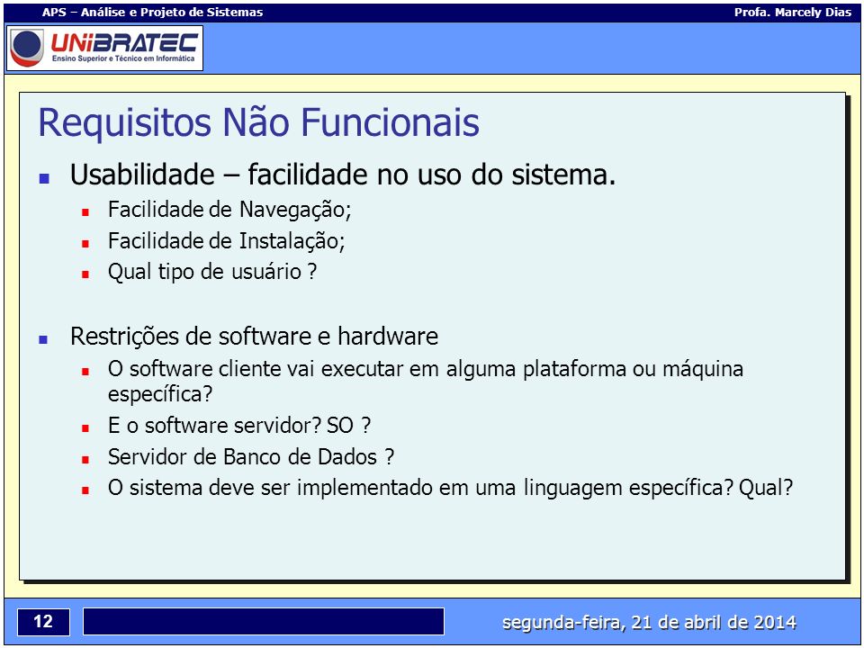 Exemplos De Requisitos Funcionais De Software – Novo Exemplo