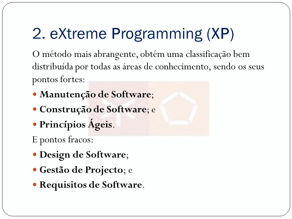 2. eXtreme Programming (XP)