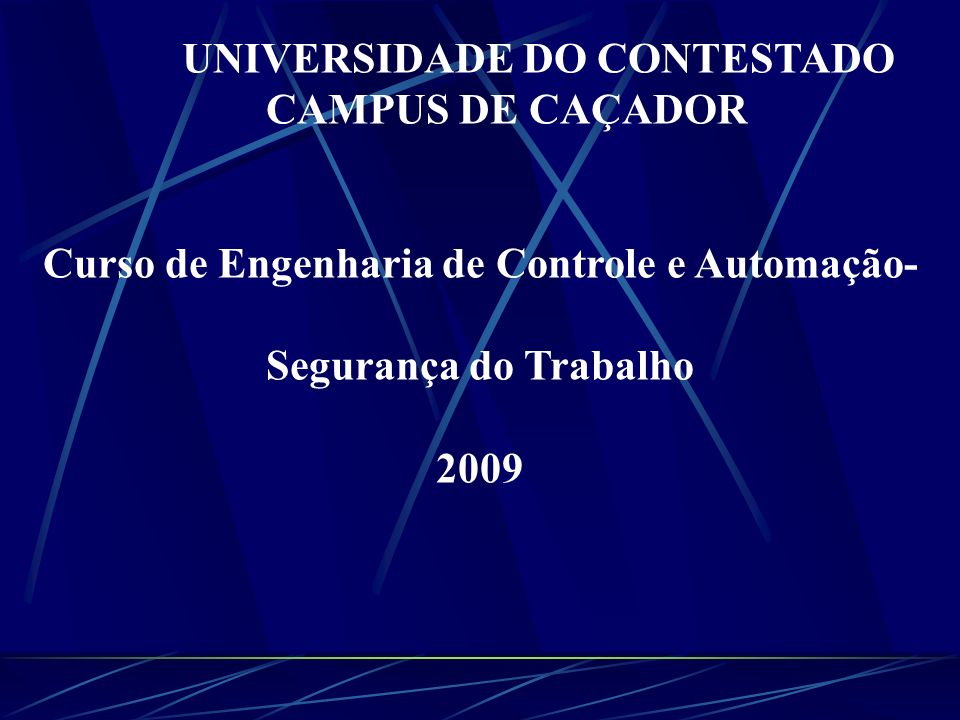 UNIVERSIDADE DO CONTESTADO CAMPUS DE CAÇADOR