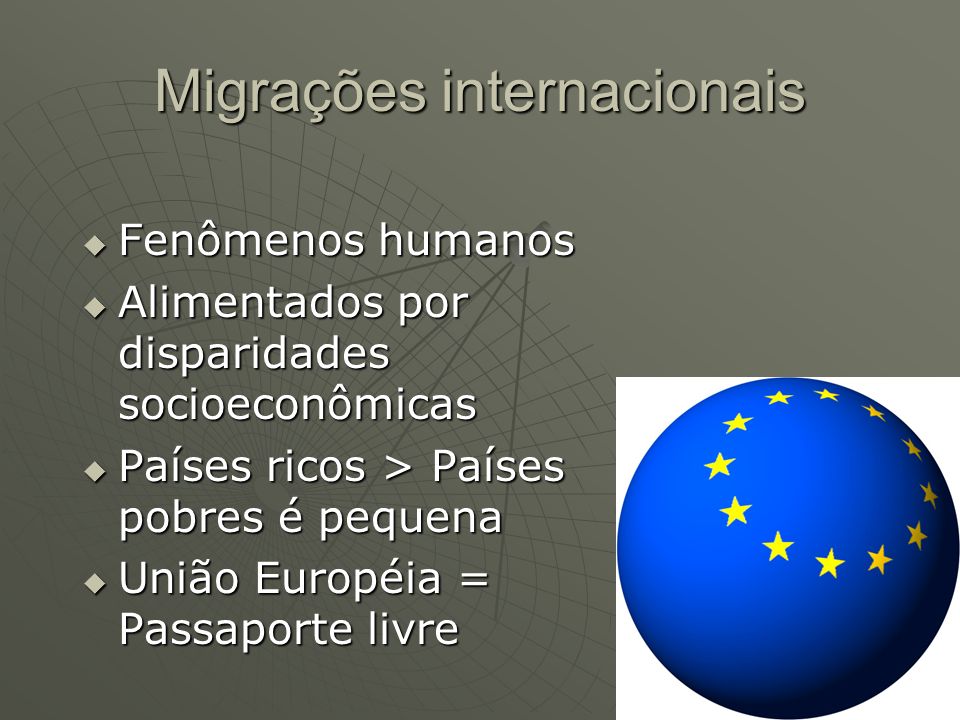 Migrações internacionais