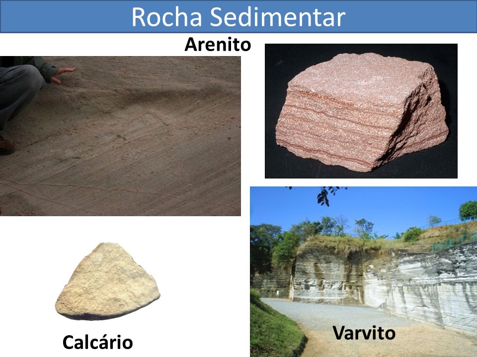 Rocha Sedimentar Arenito Varvito Calcário