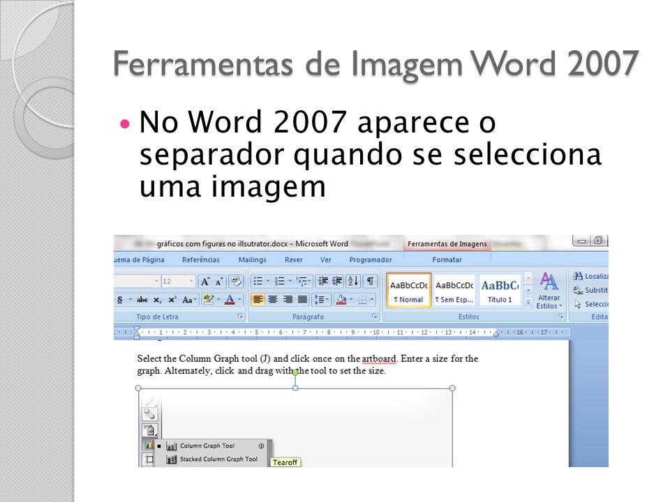 Ferramentas de Imagem Word 2007