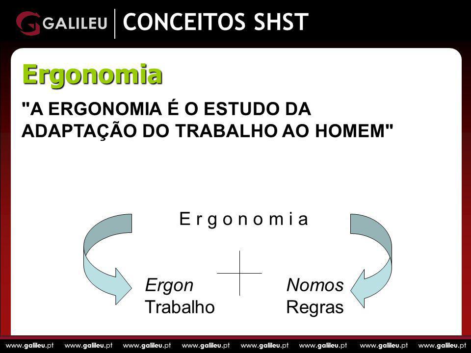 Ergonomia CONCEITOS SHST