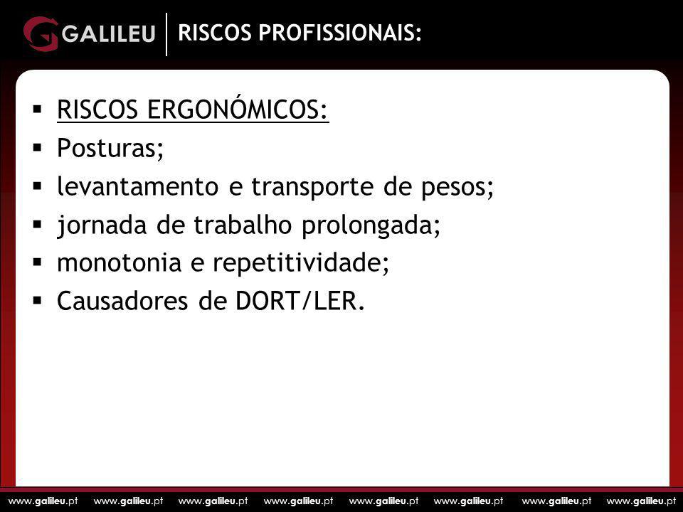 RISCOS PROFISSIONAIS: