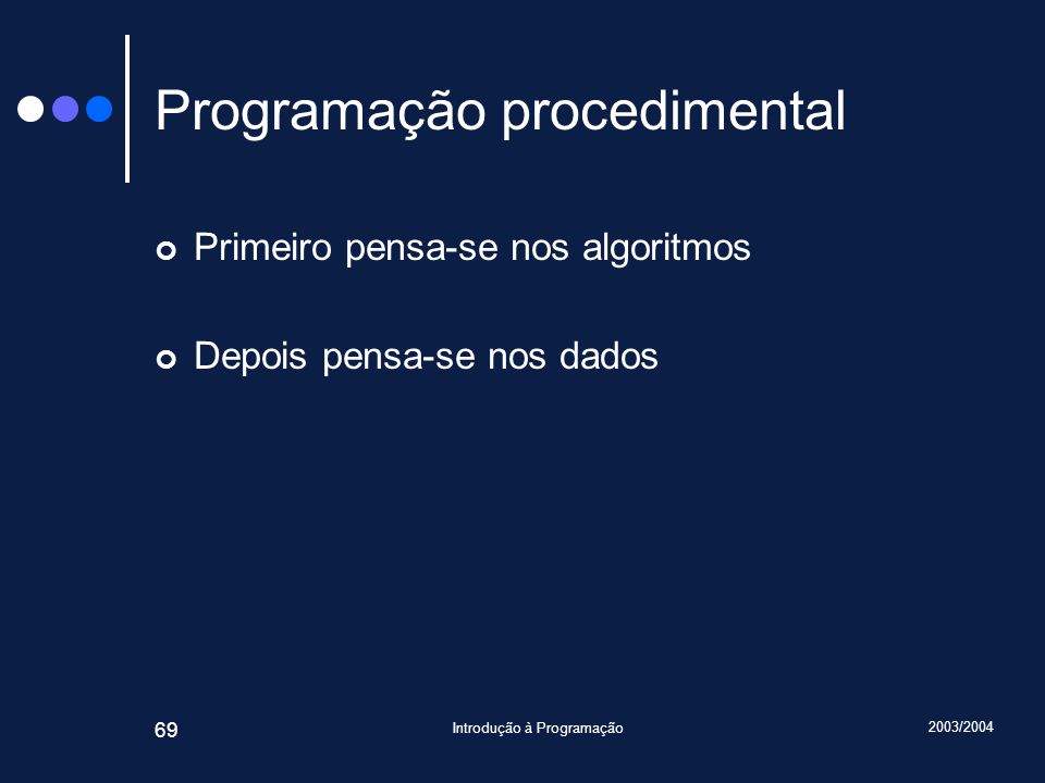 Programação procedimental