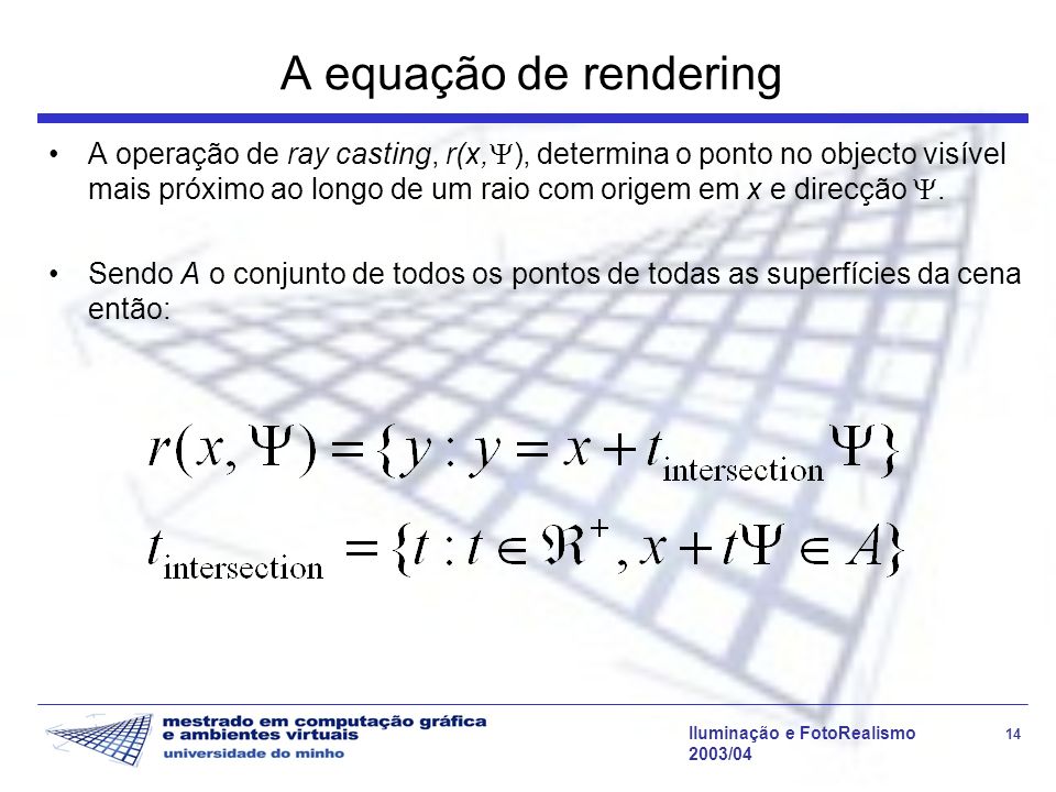 A equação de rendering