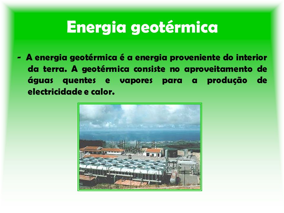 Energia geotérmica