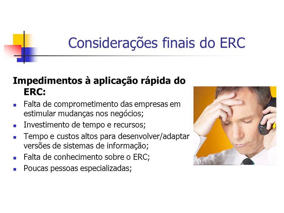 Considerações finais do ERC