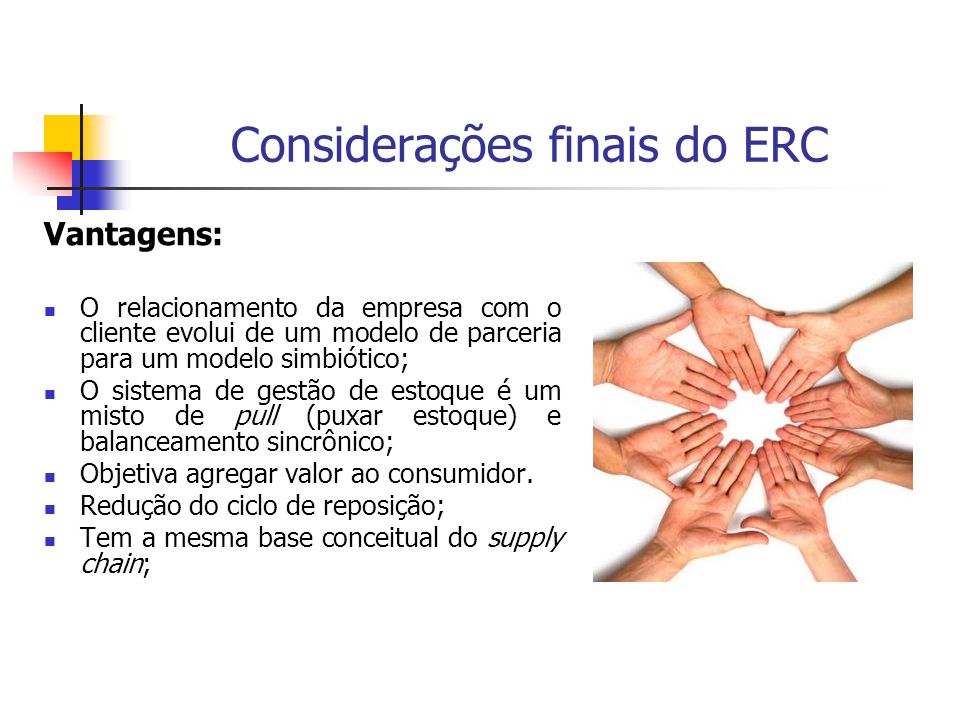 Considerações finais do ERC