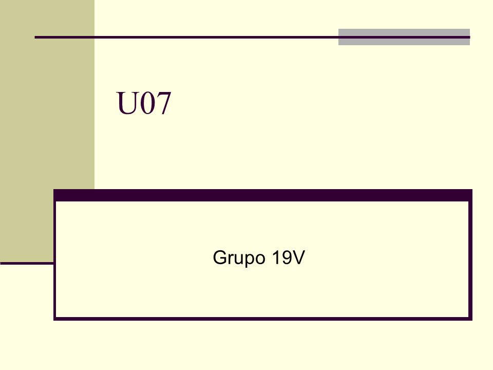 U07 Grupo 19V