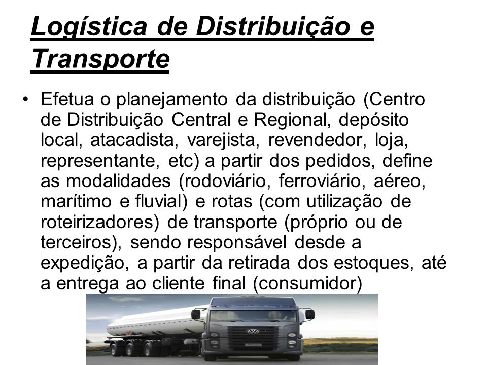 Logística de Distribuição e Transporte