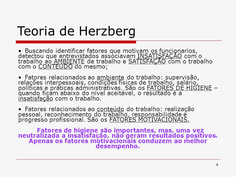 Teoria de Herzberg