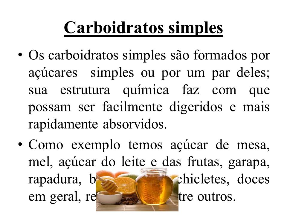 Carboidratos simples