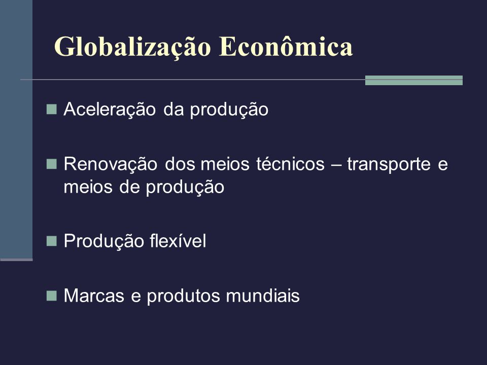 Globalização Econômica