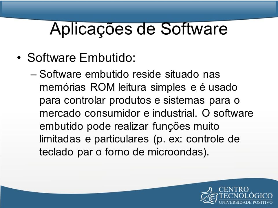 Aplicações de Software