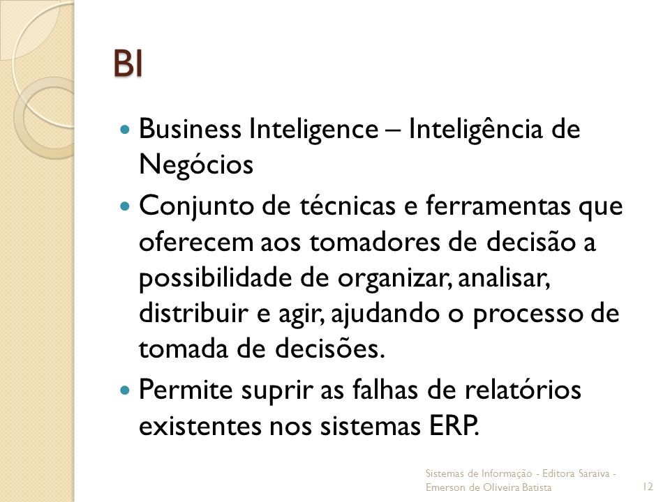 BI Business Inteligence – Inteligência de Negócios