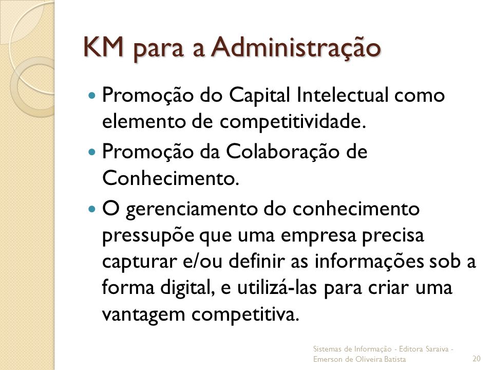 KM para a Administração