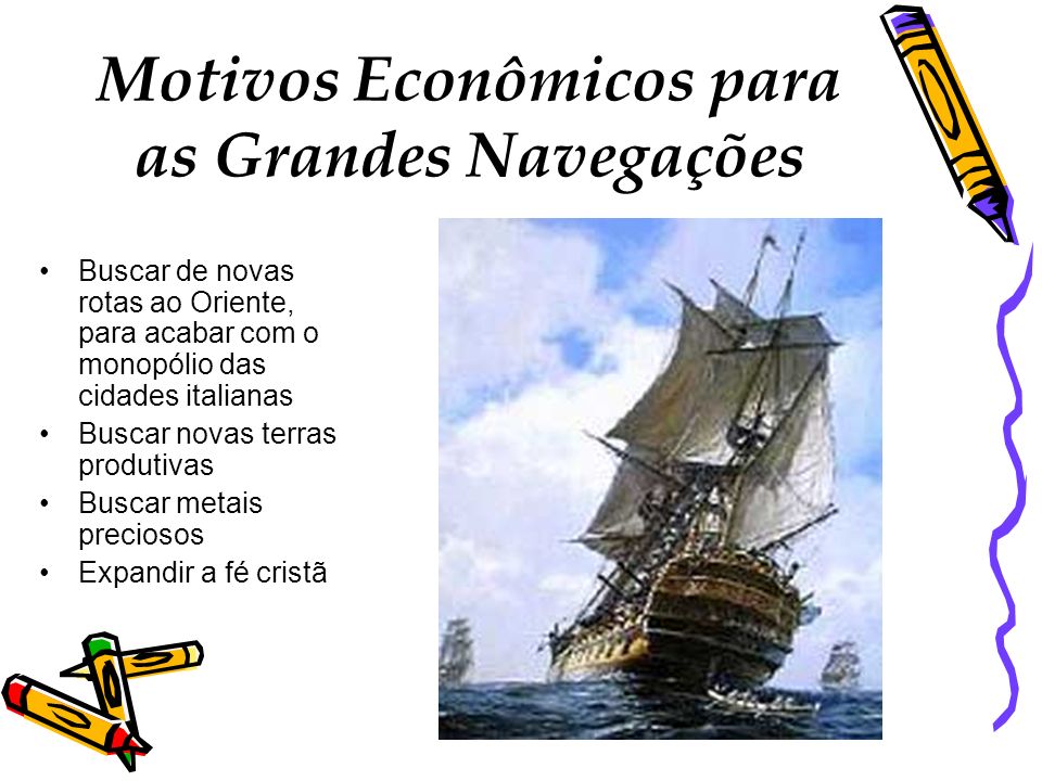 Motivos Econômicos para as Grandes Navegações