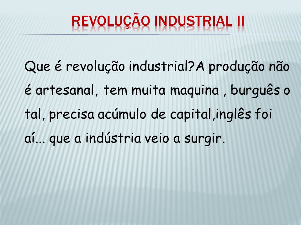 Revolução industrial II