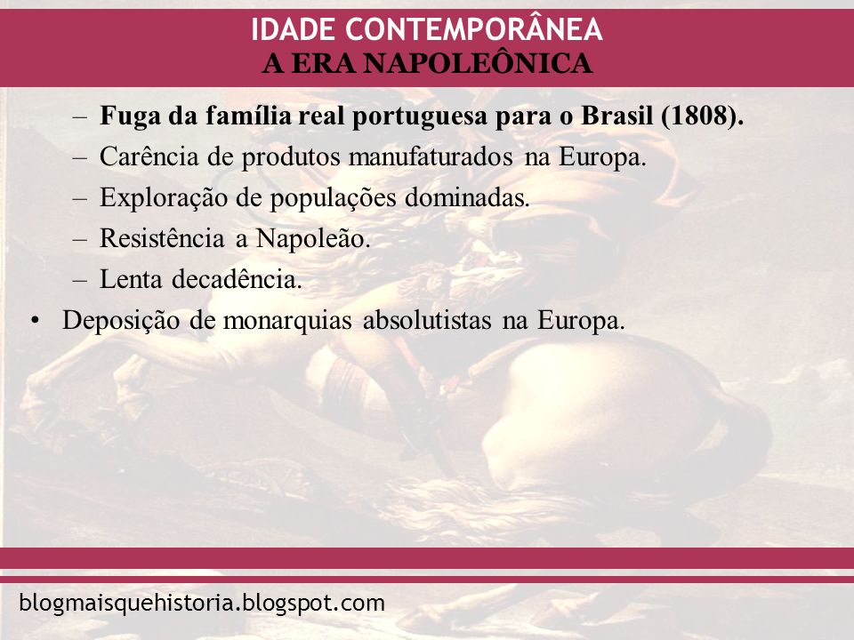Fuga da família real portuguesa para o Brasil (1808).