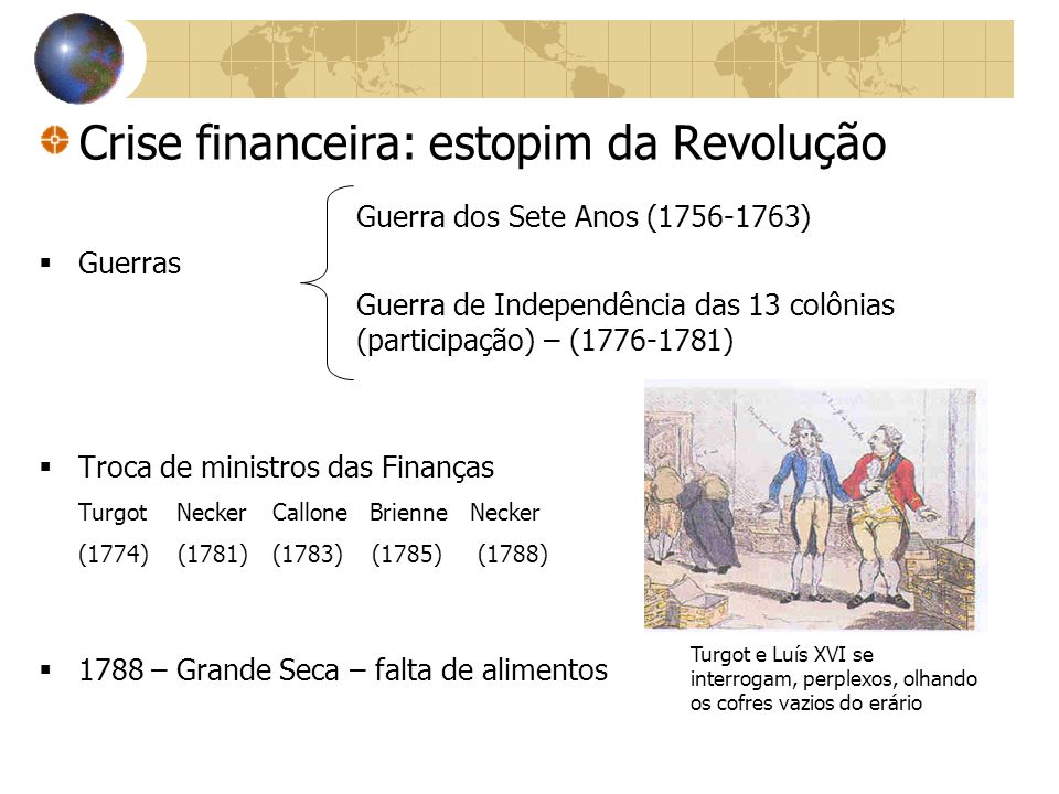 Crise financeira: estopim da Revolução