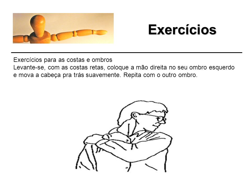 Exercícios Exercícios para as costas e ombros