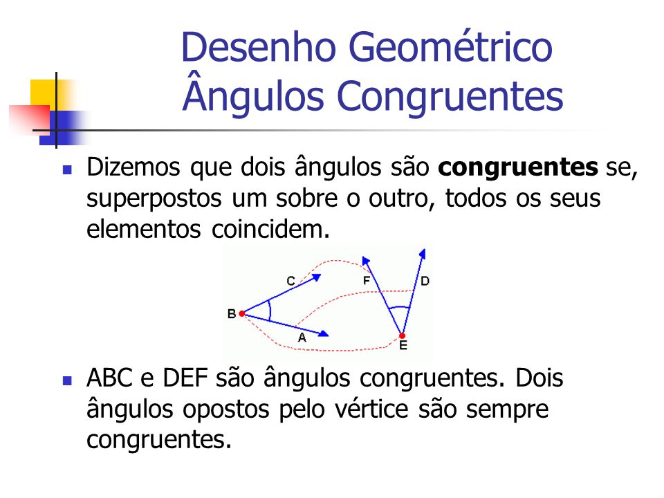 Desenho Geométrico Ângulos Congruentes