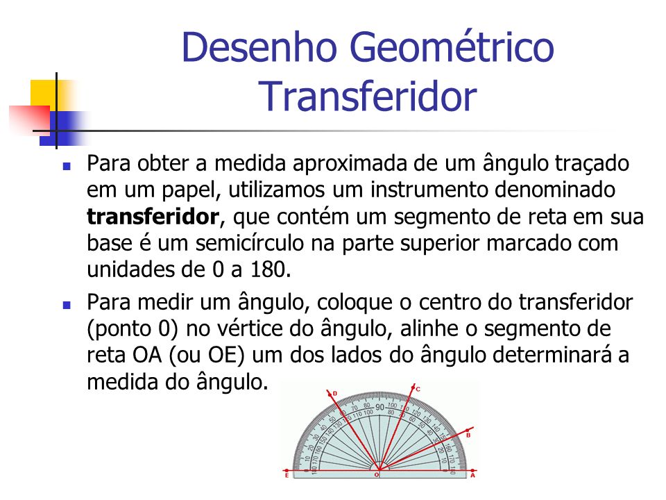 Desenho Geométrico Transferidor