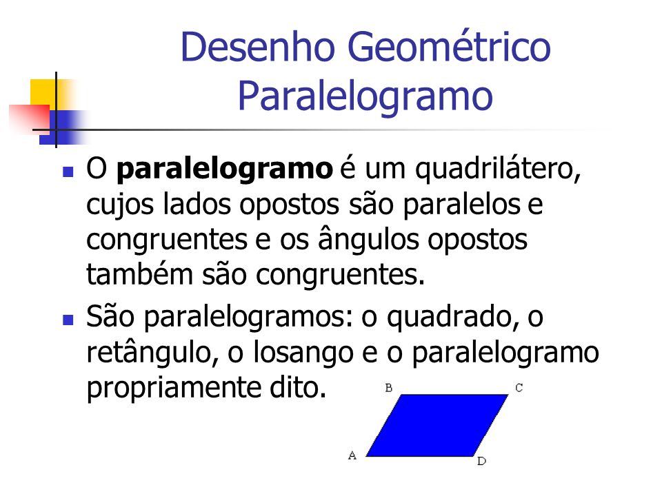 Desenho Geométrico Paralelogramo