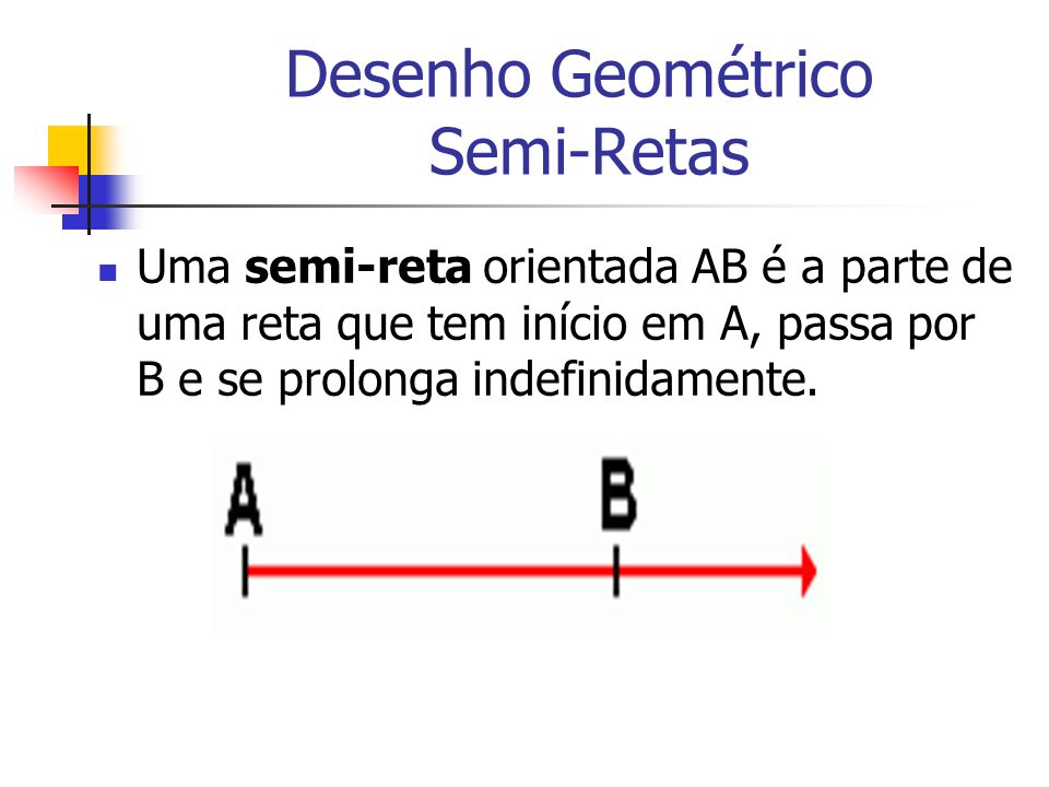 Desenho Geométrico Semi-Retas