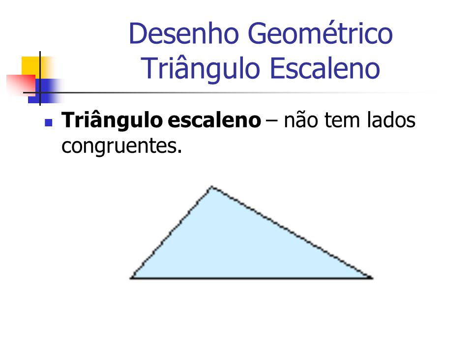 Desenho Geométrico Triângulo Escaleno