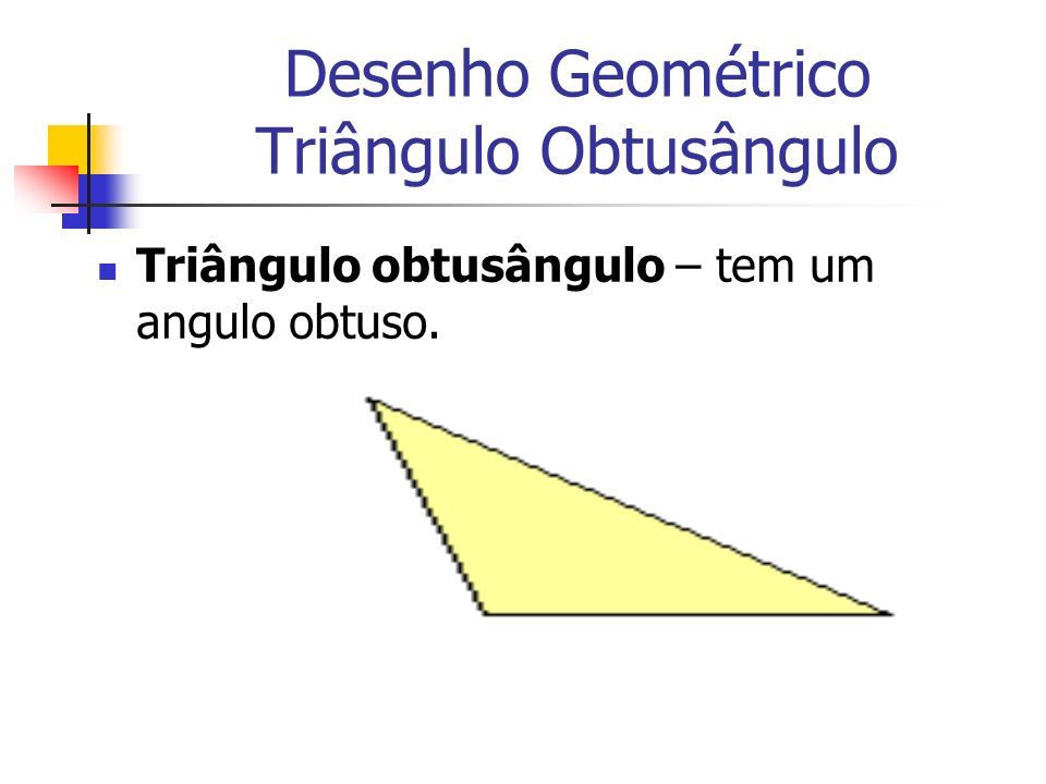 Desenho Geométrico Triângulo Obtusângulo