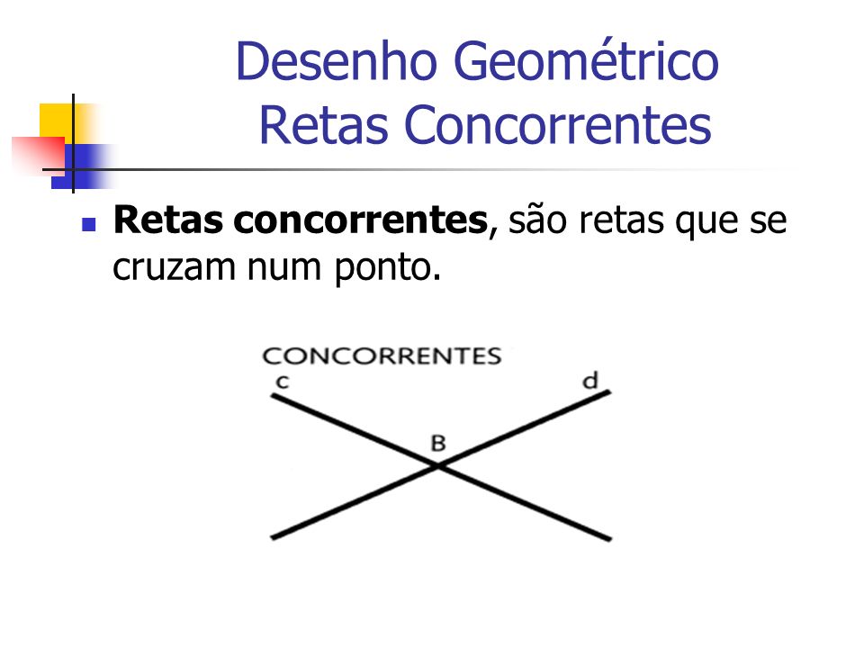 Desenho Geométrico Retas Concorrentes