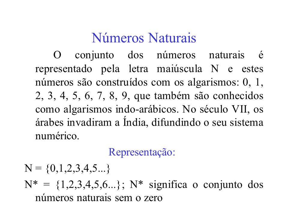 Números Naturais