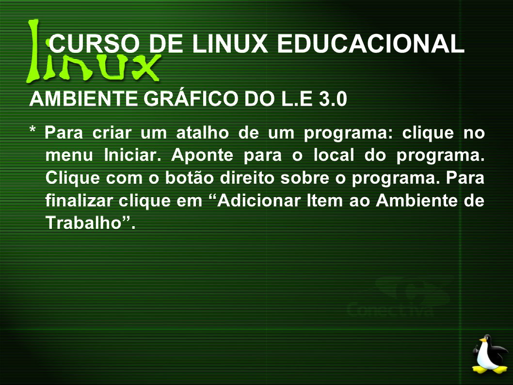 CURSO DE LINUX EDUCACIONAL