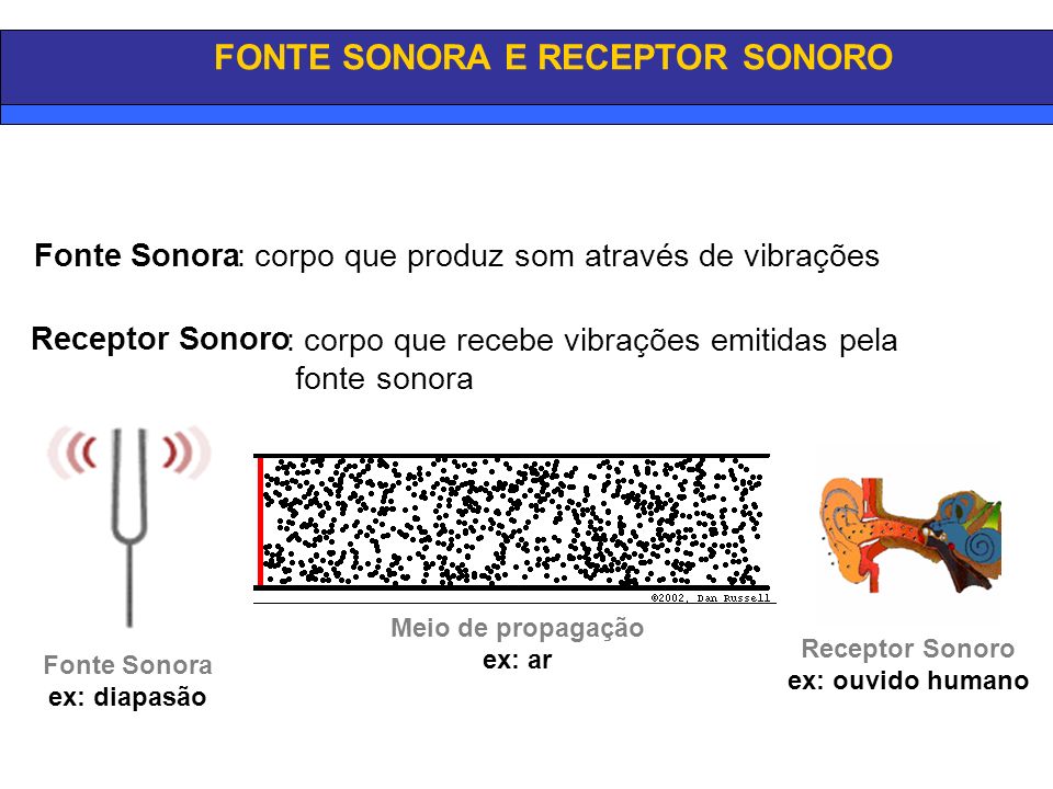 FONTE SONORA E RECEPTOR SONORO